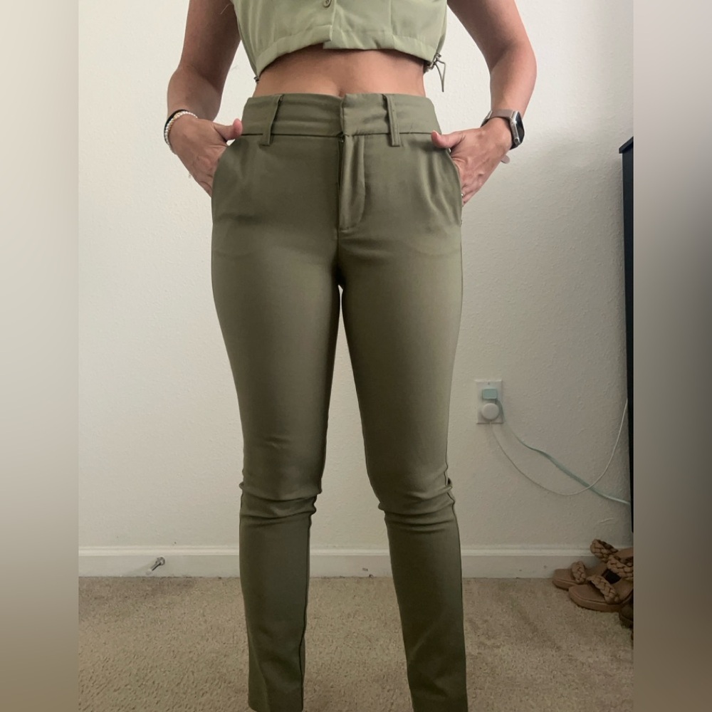 Olive Green Women's Pants